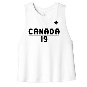 Team Canada 2022 World Cup Alphonso Davies Women's Racerback Cropped Tank