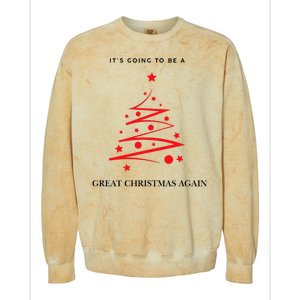 Trump Christmas 2024 Colorblast Crewneck Sweatshirt