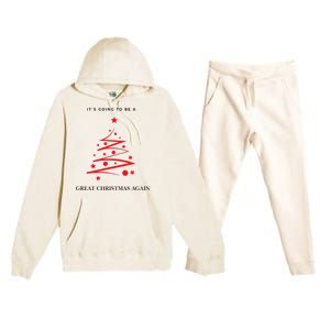 Trump Christmas 2024 Premium Hooded Sweatsuit Set