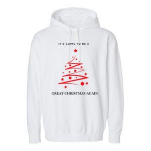 Trump Christmas 2024 Garment-Dyed Fleece Hoodie