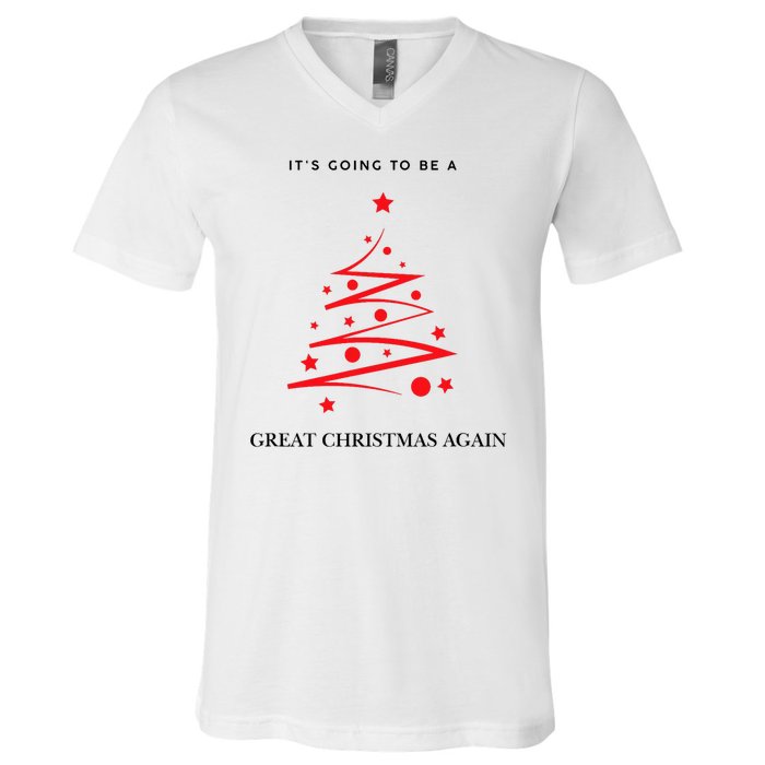 Trump Christmas 2024 V-Neck T-Shirt