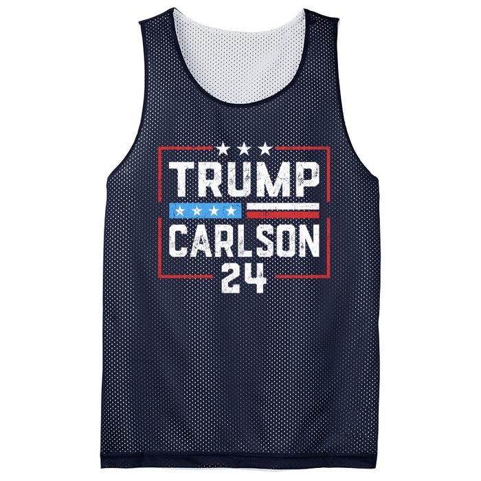 Trump Carlson 2024 Pro America Mesh Reversible Basketball Jersey Tank