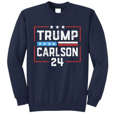 Trump Carlson 2024 Pro America Tall Sweatshirt