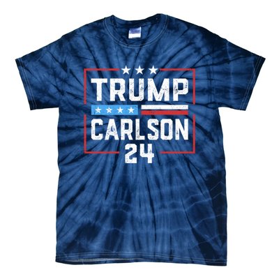 Trump Carlson 2024 Pro America Tie-Dye T-Shirt