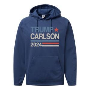 Trump Carlson 2024 Pro America Performance Fleece Hoodie