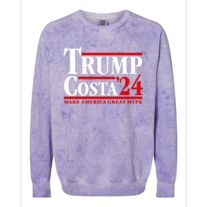 Trump Costa 24 Make America Great Mtfk Colorblast Crewneck Sweatshirt