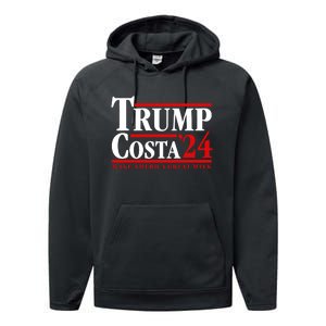 Trump Costa 24 Make America Great Mtfk Performance Fleece Hoodie