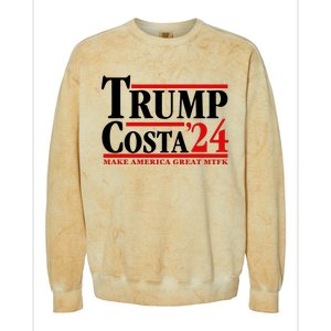 Trump Costa 24 Make America Great Mtfk Colorblast Crewneck Sweatshirt