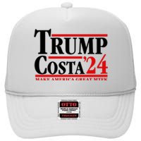 Trump Costa 24 Make America Great Mtfk High Crown Mesh Back Trucker Hat