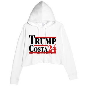 Trump Costa 24 Make America Great Mtfk Crop Fleece Hoodie