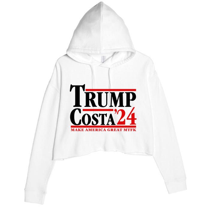 Trump Costa 24 Make America Great Mtfk Crop Fleece Hoodie