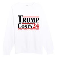 Trump Costa 24 Make America Great Mtfk Premium Crewneck Sweatshirt