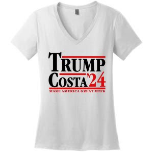 Trump Costa 24 Make America Great Mtfk Women's V-Neck T-Shirt