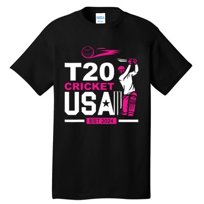 T20 Cricket 2024 Usa Cricket Fans Tall T-Shirt