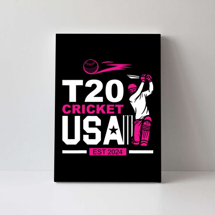 T20 Cricket 2024 Usa Cricket Fans Canvas