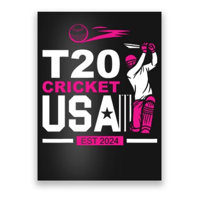 T20 Cricket 2024 Usa Cricket Fans Poster