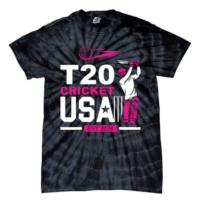 T20 Cricket 2024 Usa Cricket Fans Tie-Dye T-Shirt