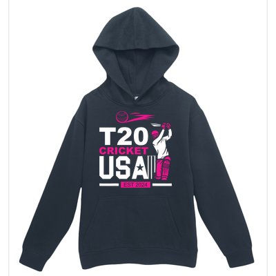 T20 Cricket 2024 Usa Cricket Fans Urban Pullover Hoodie