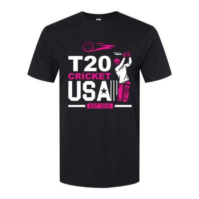 T20 Cricket 2024 Usa Cricket Fans Softstyle CVC T-Shirt