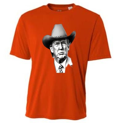 Trump Cowboy 2024 Cooling Performance Crew T-Shirt