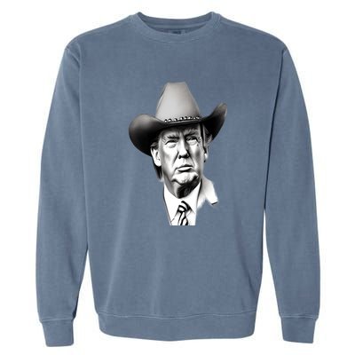 Trump Cowboy 2024 Garment-Dyed Sweatshirt