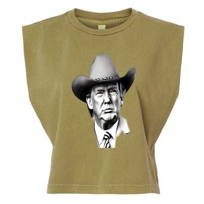 Trump Cowboy 2024 Garment-Dyed Women's Muscle Tee