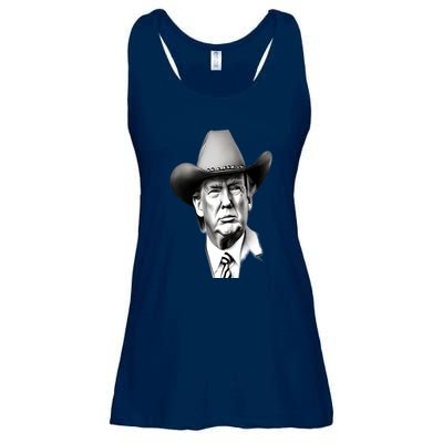 Trump Cowboy 2024 Ladies Essential Flowy Tank