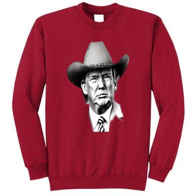 Trump Cowboy 2024 Tall Sweatshirt