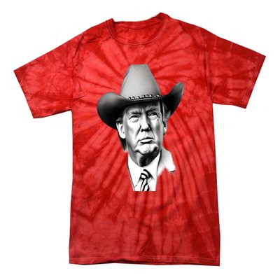 Trump Cowboy 2024 Tie-Dye T-Shirt