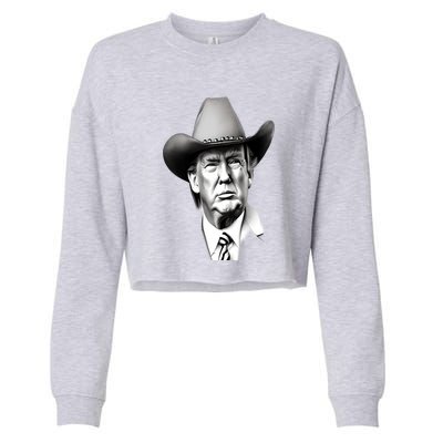 Trump Cowboy 2024 Cropped Pullover Crew