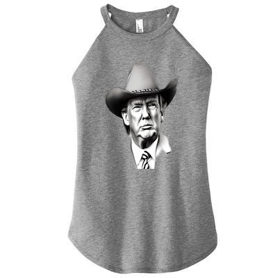 Trump Cowboy 2024 Women's Perfect Tri Rocker Tank