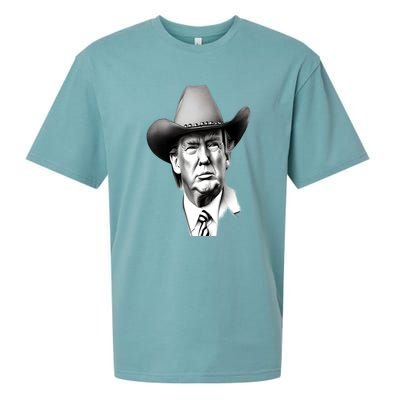 Trump Cowboy 2024 Sueded Cloud Jersey T-Shirt