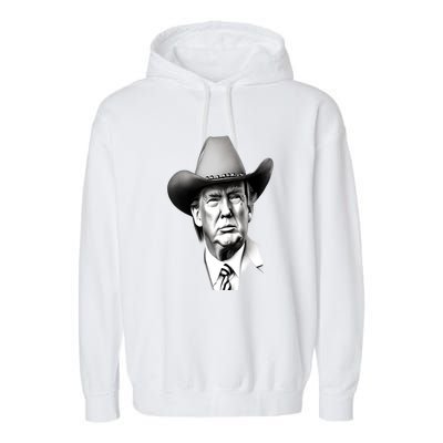 Trump Cowboy 2024 Garment-Dyed Fleece Hoodie