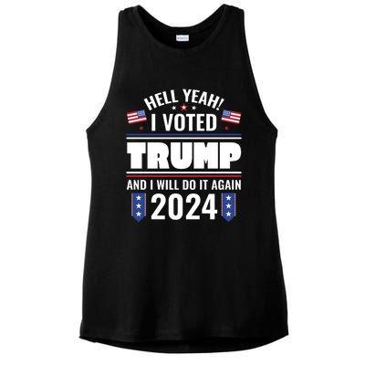 Trump Campaign 2024 Ladies PosiCharge Tri-Blend Wicking Tank