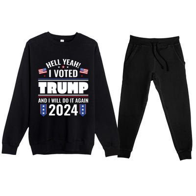 Trump Campaign 2024 Premium Crewneck Sweatsuit Set