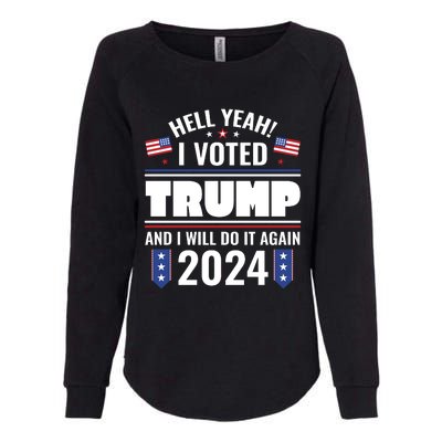 Trump Campaign 2024 Womens California Wash Sweatshirt