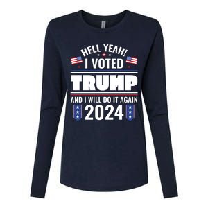 Trump Campaign 2024 Womens Cotton Relaxed Long Sleeve T-Shirt