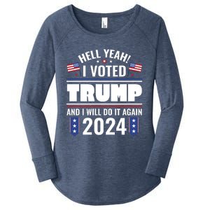 Trump Campaign 2024 Women's Perfect Tri Tunic Long Sleeve Shirt