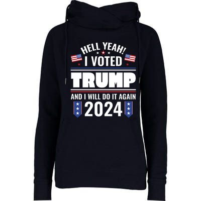 Trump Campaign 2024 Womens Funnel Neck Pullover Hood