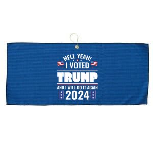 Trump Campaign 2024 Large Microfiber Waffle Golf Towel