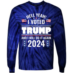 Trump Campaign 2024 Tie-Dye Long Sleeve Shirt