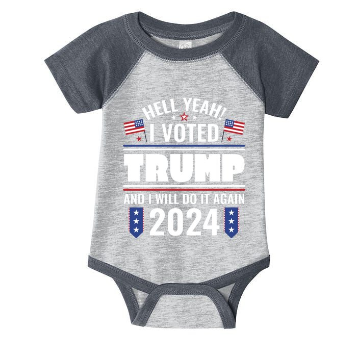 Trump Campaign 2024 Infant Baby Jersey Bodysuit