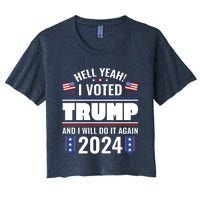 Trump Campaign 2024 Women's Crop Top Tee