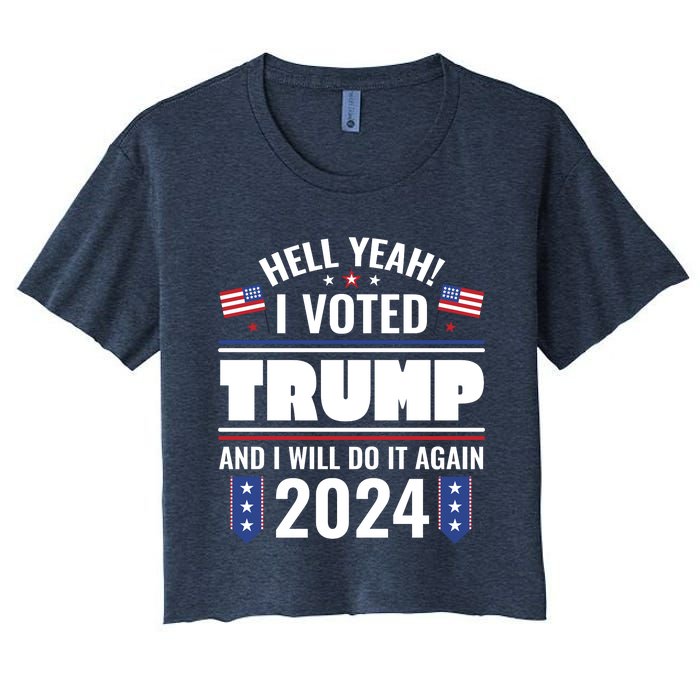 Trump Campaign 2024 Women's Crop Top Tee