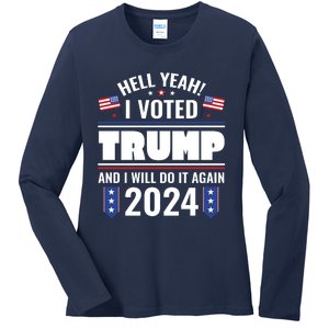 Trump Campaign 2024 Ladies Long Sleeve Shirt