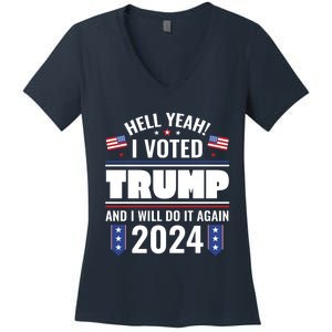 Trump Campaign 2024 Women's V-Neck T-Shirt