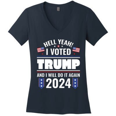 Trump Campaign 2024 Women's V-Neck T-Shirt