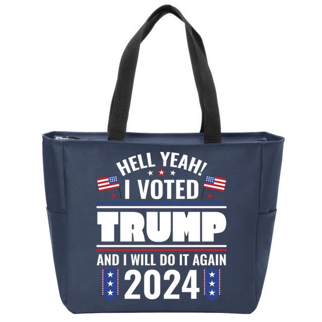 Trump Campaign 2024 Zip Tote Bag
