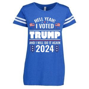 Trump Campaign 2024 Enza Ladies Jersey Football T-Shirt