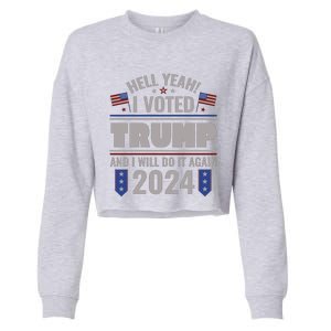 Trump Campaign 2024 Cropped Pullover Crew